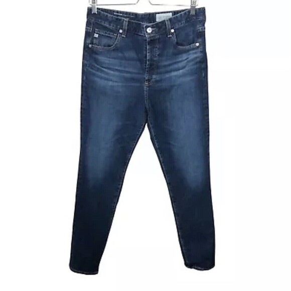 Ag Adriano Goldschmied 32R Alexxis High Rise Vintage Slim Jeans Button Fly Blue - Picture 12 of 12
